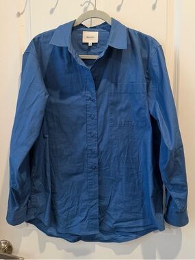 Reformation Blue Button-Down Shirt